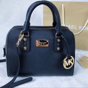 Michael Kors Satchel Saffiano Leather Black